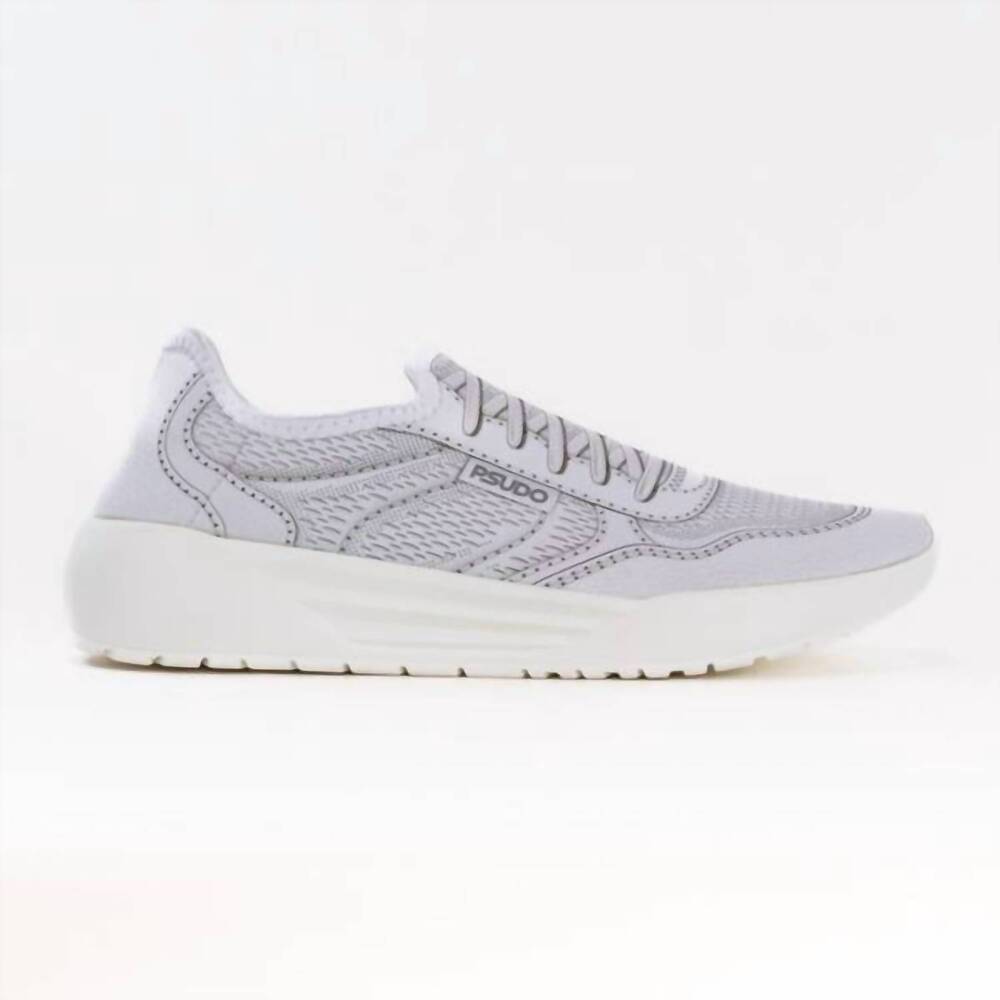 NEW PSUDO men's court sneaker in white